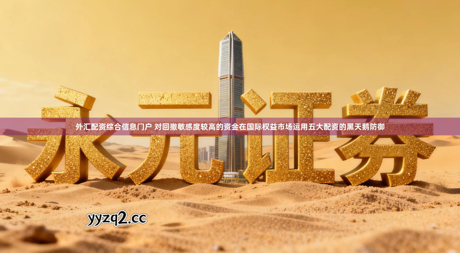 外汇配资综合信息门户 对回撤敏感度较高的资金在国际权益市场运用五大配资的黑天鹅防御